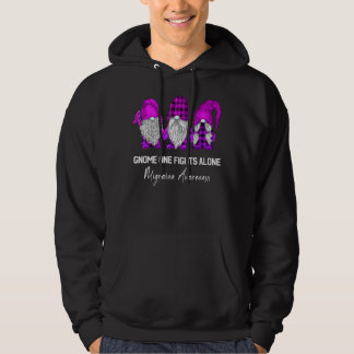 Gnome One vecht alleen tegen Migraine Awareness Pa Hoodie