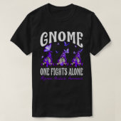 Gnome One vecht alleen tegen migraine hoofdpijn T-shirt (Design voorkant)