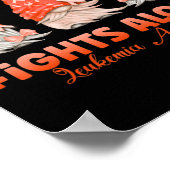 Gnome One vecht alleen tegen Oranje leukemie Bewus Poster (Hoek)