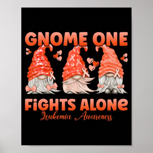 Gnome One vecht alleen tegen Oranje leukemie Bewus Poster (Voorkant)