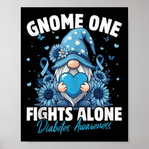 Gnome One vecht alleen tegen Tanktop voor diabetes Poster