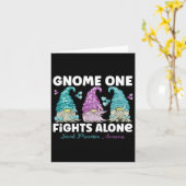 Gnome One vecht alleen tegen zelfmoordpreventie Kaart (Gele Bloem)