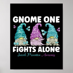 Gnome One vecht alleen tegen zelfmoordpreventie Poster