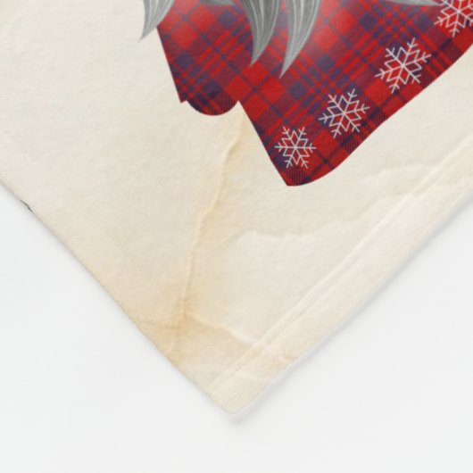 Gnome op beige achtergrond fleece deken (Hoek)