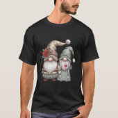 Gnome paar Kerstmis T-shirt (Voorkant)