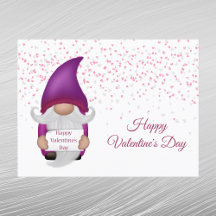 Gnome Paarse Heart Valentijn