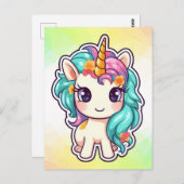 Gnome Pasen Konijn Konijntje Pasen Ei Hunt Meisje  Briefkaart (Voorkant / Achterkant)