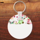 gnome pasen, retro, vintage sleutelhanger (Voorkant)