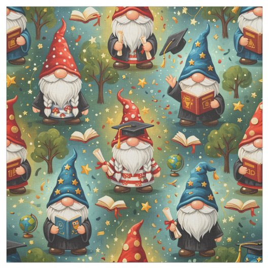 Gnome-patroon stof voor afstuderen (Swatch)