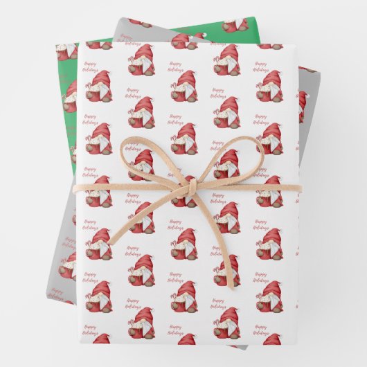 Gnome pepermunt cacao inpakpapier vel (In situ)