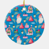 Gnome Personalized Keramisch Ornament (Achterkant)