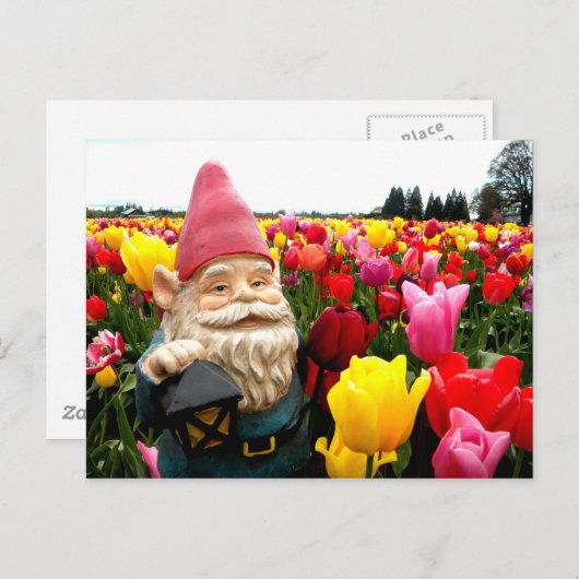 Gnome Petals Briefkaart (Voorkant / Achterkant)