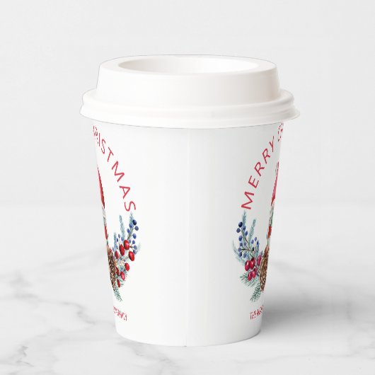 Gnome Pine Cones Papieren Bekers (Rechts)