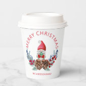 Gnome Pine Cones Papieren Bekers (Voorkant)