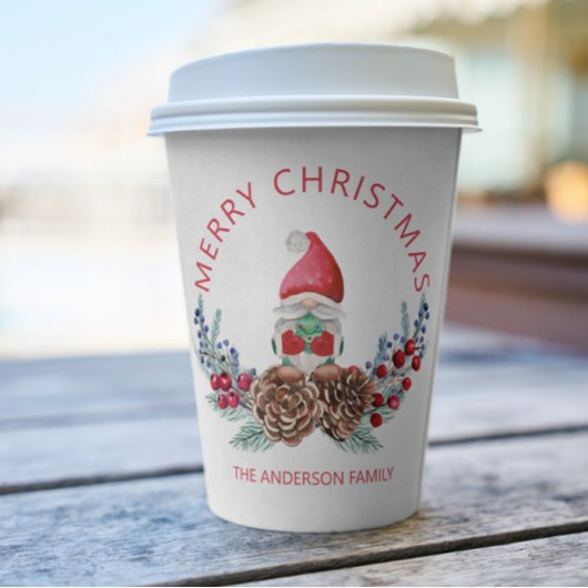 Gnome Pine Cones Papieren Bekers