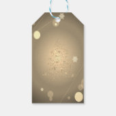 Gnome Pine Tree, Branches Stars Confetti Cadeaulabel (Achterkant)