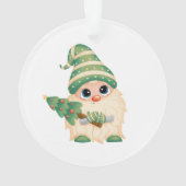 Gnome Pine Tree onze eerste kerst Ornament (achterkant)