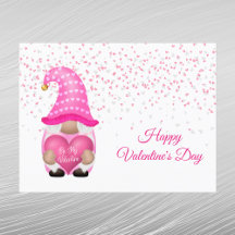 Gnome Pink Heart ben mijn Valentijn