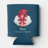 Gnome Pisces Astrology Sign Angel Blikjeskoeler (Achterkant)