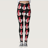Gnome Pisces Astrology Sign Angel Leggings (Voorkant)