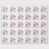 GNOME PLACE LIKE HOME Schattige Vrolijk kerstfeest Cadeaupapier (Vlak)