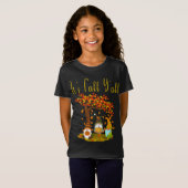 Gnome Pompoen Het is Herfst Y'all herfst grappige  T-shirt (Voorkant volledig)
