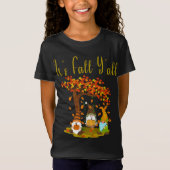 Gnome Pompoen Het is Herfst Y'all herfst grappige T-shirt (Voorkant)