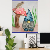 Gnome-Poster Poster (Thuiskantoor)