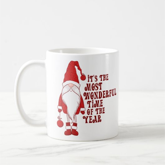 Gnome Prachtige Tijd van het Jaar Koffiemok (Links)