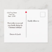 Gnome pretkerst voor de Feestdagen Briefkaart (Achterkant)