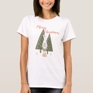 Gnome Prettig Kerstfeest Voor Haar Matching T-shirt