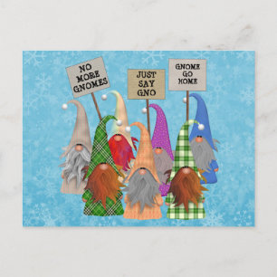 Gnome Protest Holiday Briefkaart
