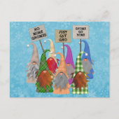 Gnome Protest Holiday Briefkaart (Voorkant)