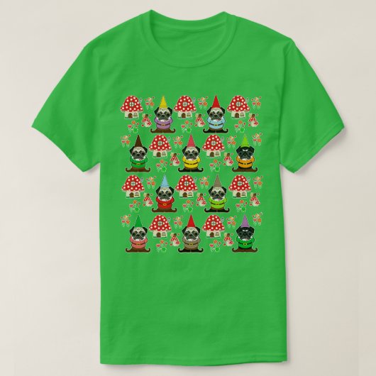 Gnome pugs t-shirt (Design voorkant)