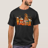 Gnome Pumpkin Spice Coffee Latte Fall Autumn Bat G T-shirt (Voorkant)