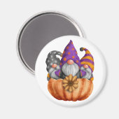 Gnome Pumpkin Trio Magnet (Voorkant / Achterkant)