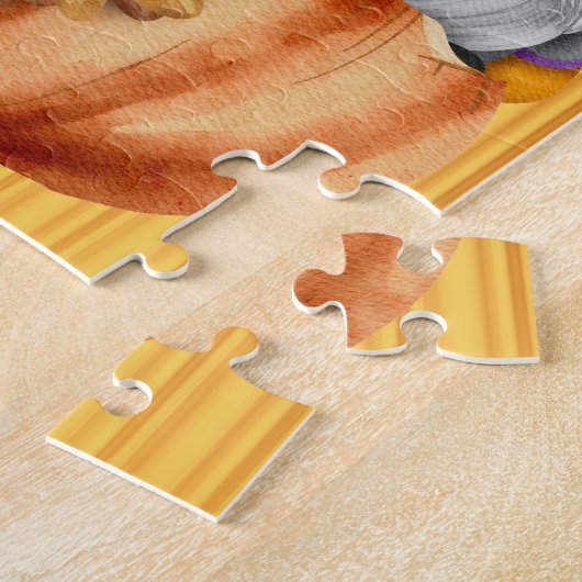 Gnome Pumpkin Trio Puzzle Legpuzzel (Zijkant)