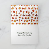 Gnome Pumpkins laat Thanksgiving Dag Feestdagen Kaart (Binnen)