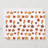 Gnome Pumpkins laat Thanksgiving Day Uitnodiging (Achterkant)