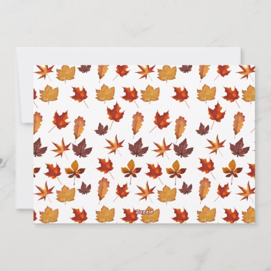 Gnome Pumpkins laat Thanksgiving Day Uitnodiging (Achterkant)