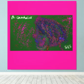 Gnome Quilted Pattern  Canvas Afdruk (Insitu (Houten vloer))