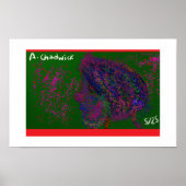 Gnome Quilted Pattern Poster (Voorkant)