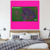 Gnome Quiltpatroon  Canvas Afdruk (Insitu (Slaapkamer))