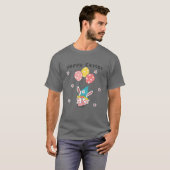Gnome Rabbit Bunny met eitse paasdag T-shirt (Voorkant volledig)