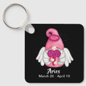 Gnome Ram Astrologie Sterrenbeeld Engel Sleutelhan Sleutelhanger (Voorkant)