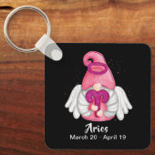 Gnome Ram Astrologie Sterrenbeeld Engel Sleutelhan Sleutelhanger (Voorkant)