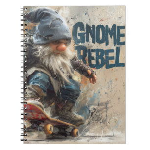 Gnome Rebel skateboard grafische kunst Notitieboek