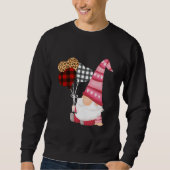 Gnome Red Black Leopard Balloon Valentijnsdag Trui (Voorkant)