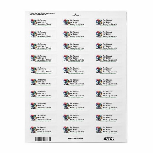 Gnome Return-adreslabel Etiket (Full Sheet)