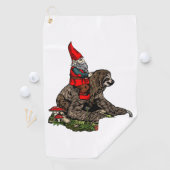 Gnome Riding a Sloth Golfhanddoek (Insitu)